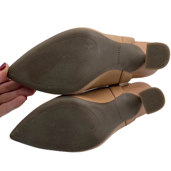 Vionic Womens Shoes Adalena Pumps Sz 6.5 Tan Leather Point Toe Cushioned Comfort - Picture 9 of 10